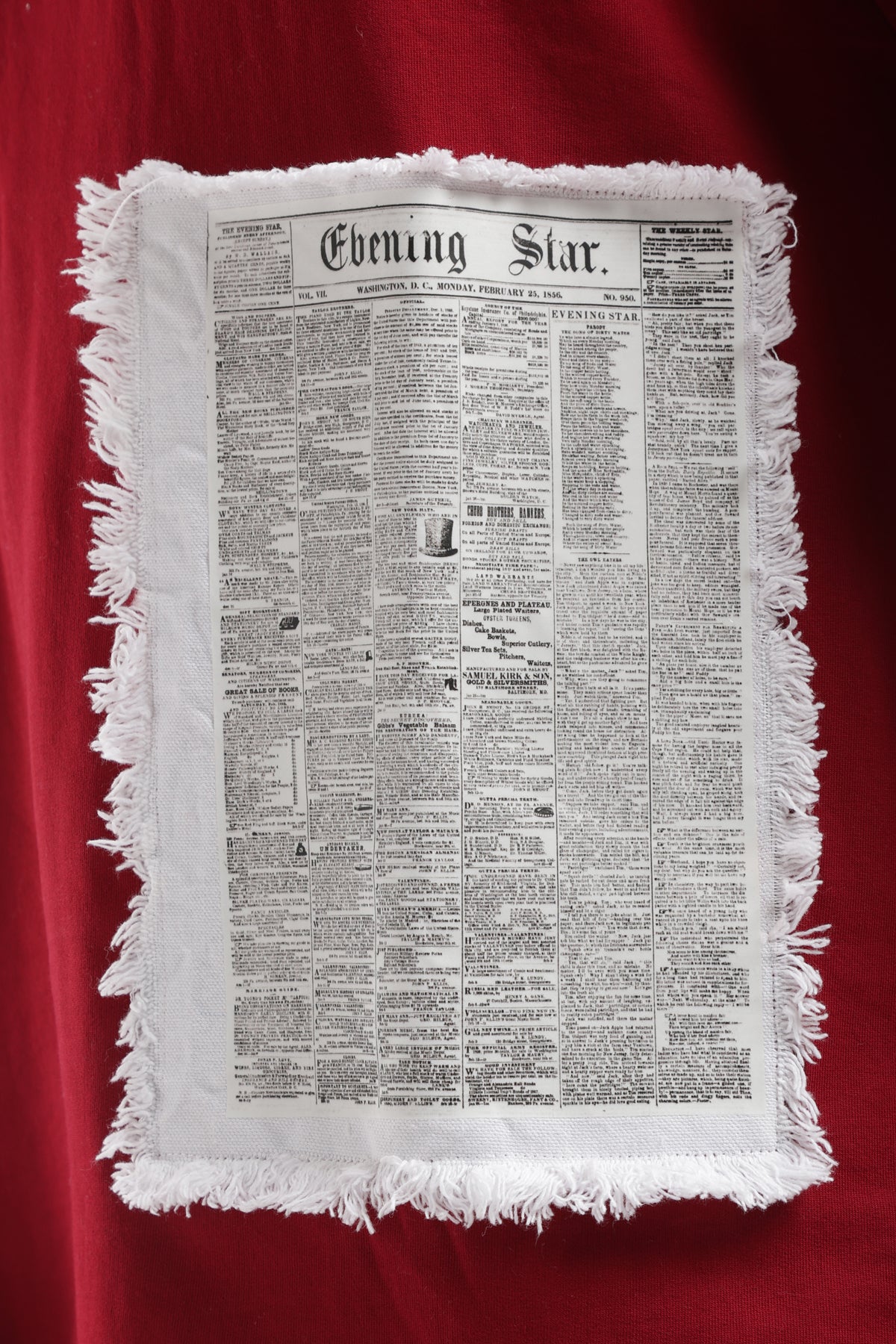 Newspaper Patchwork Oversized Tee