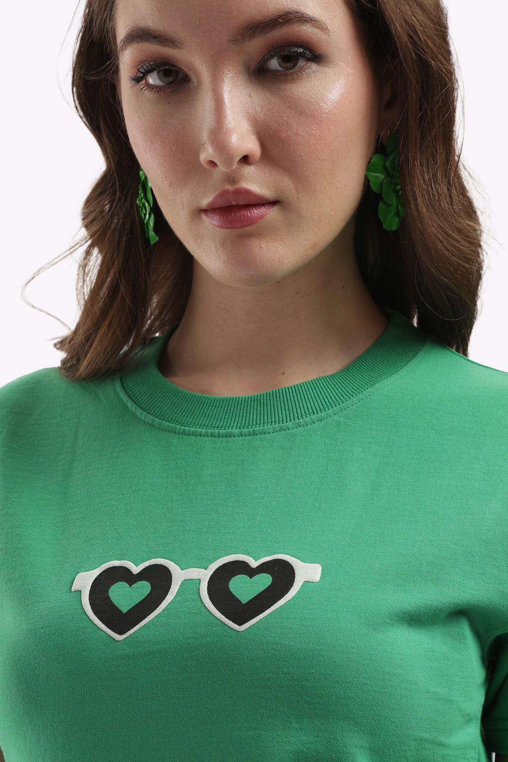 Green Solid T-Shirt