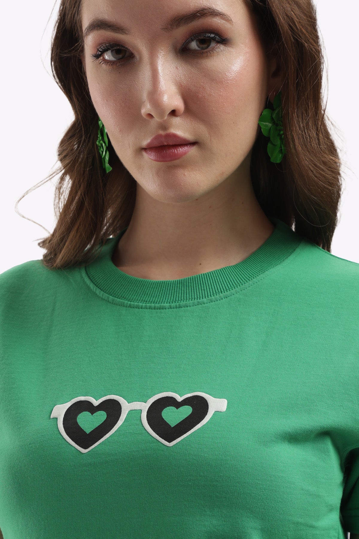 Green Solid T-Shirt