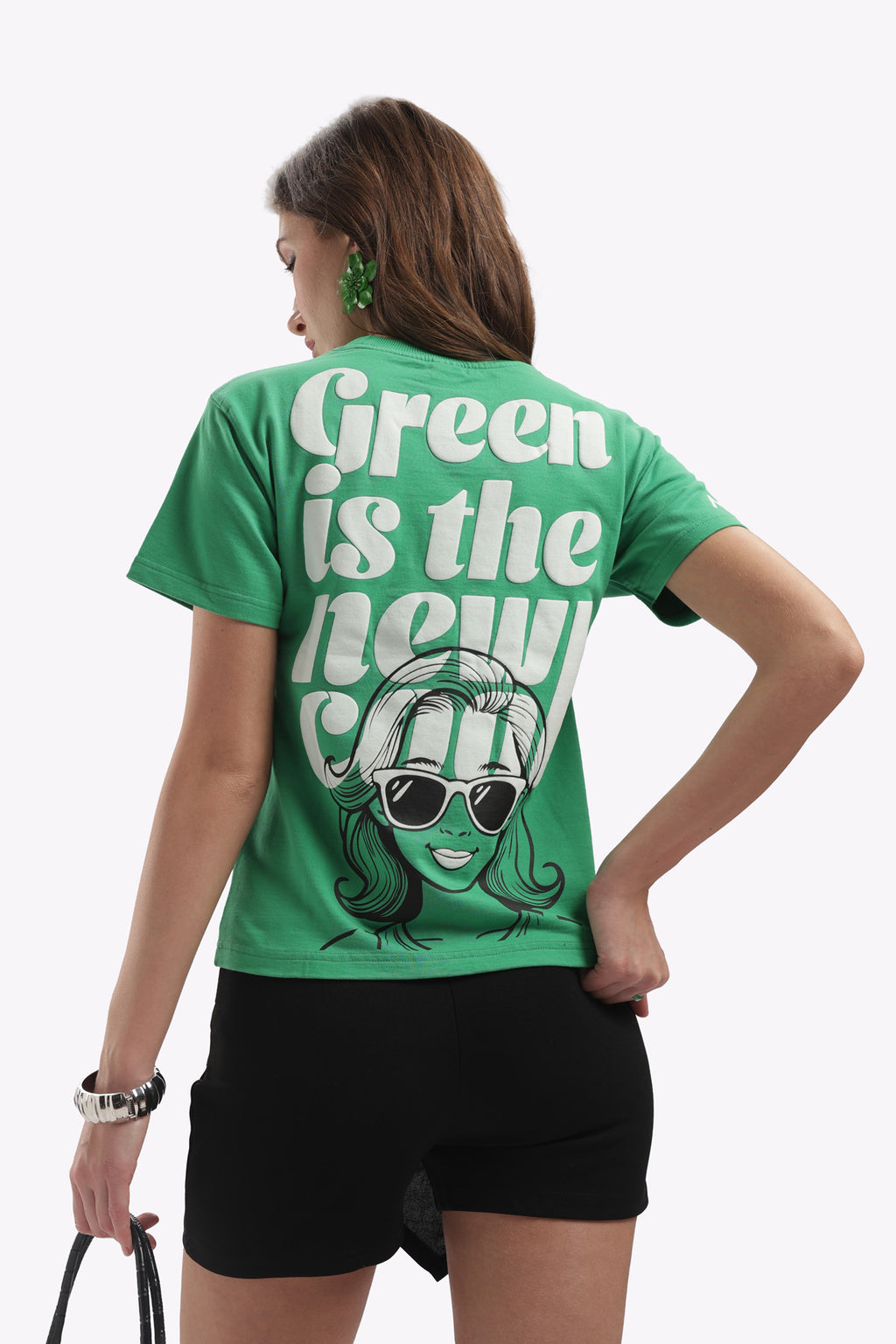 Green Solid T-Shirt