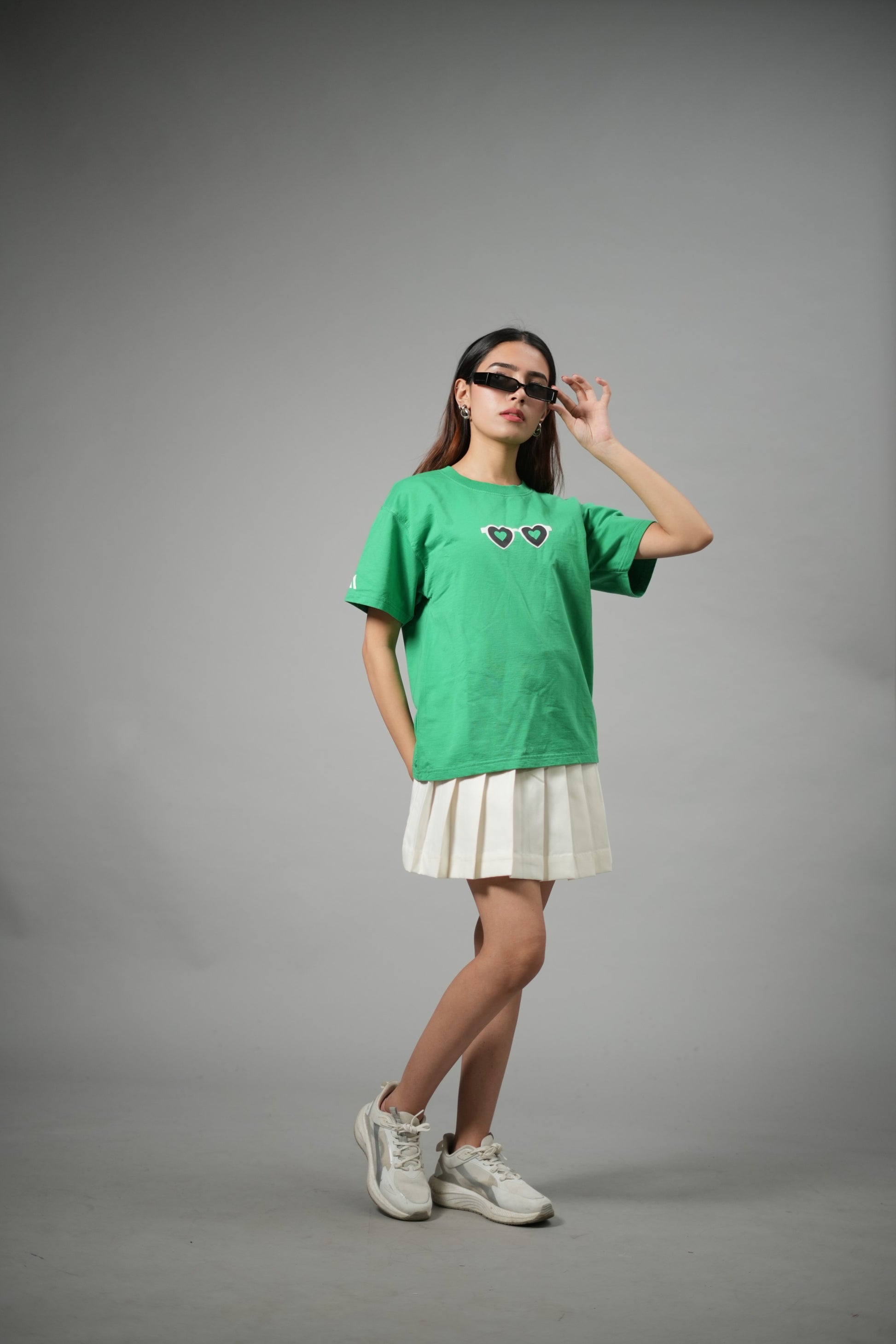 Green Solid T-Shirt