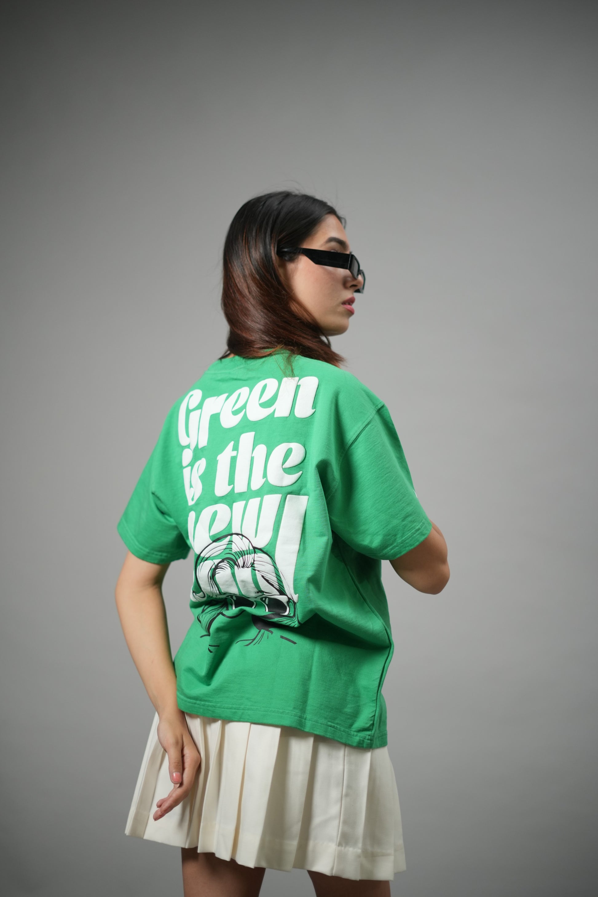 Green Solid T-Shirt