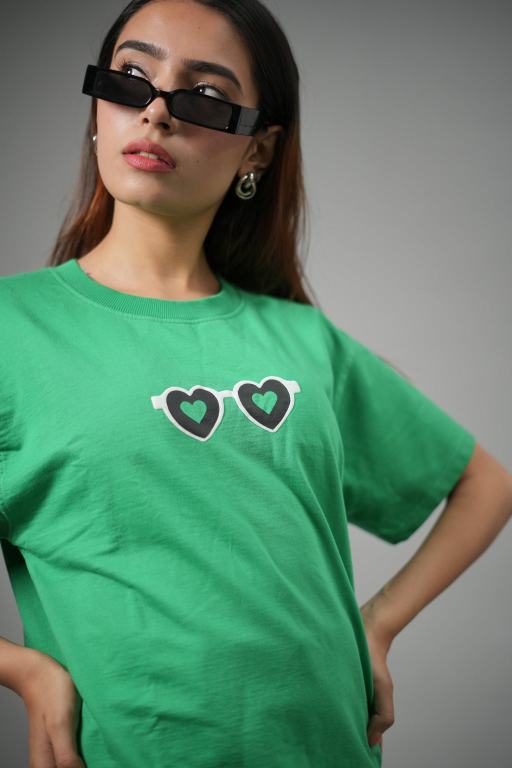 Green Solid T-Shirt