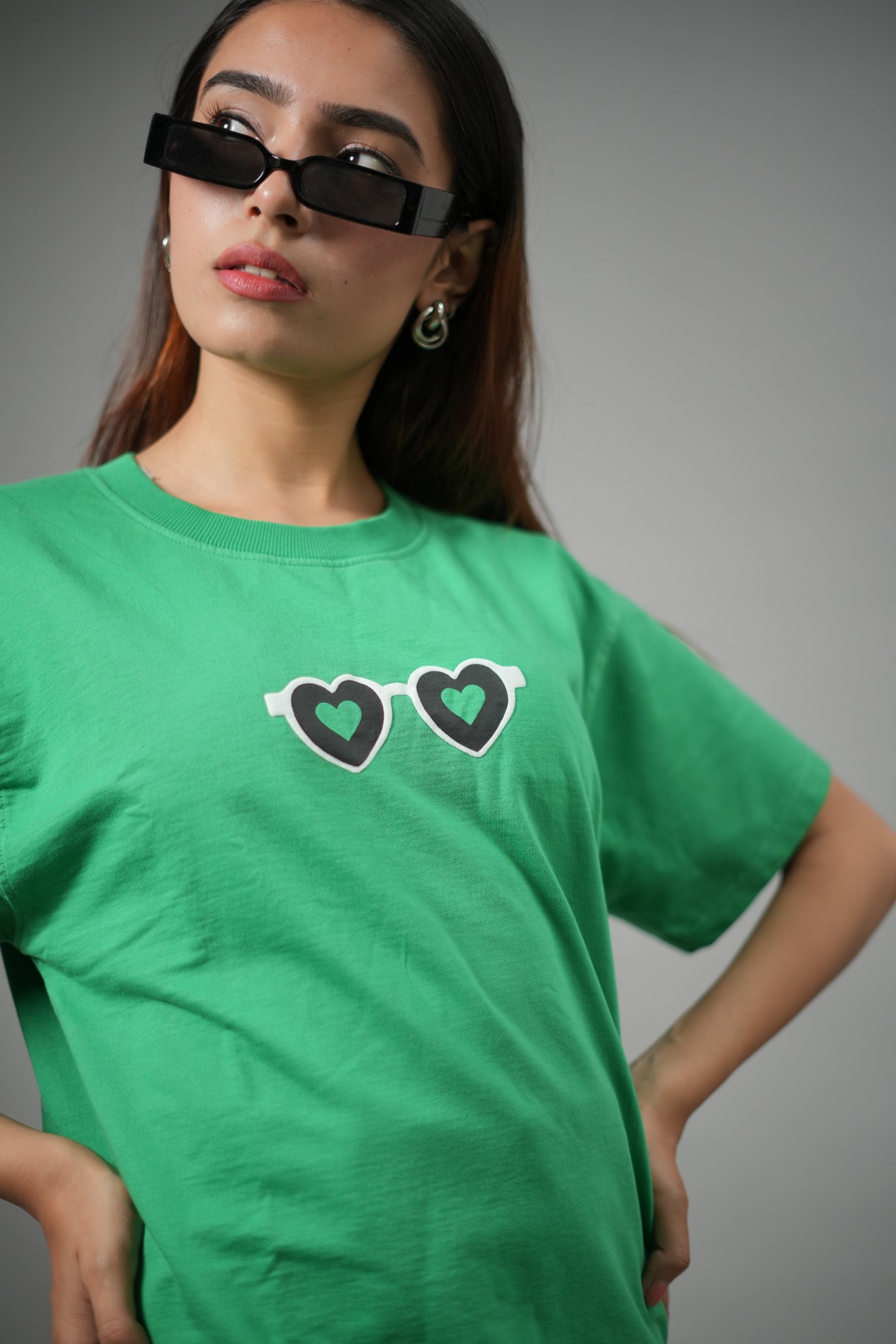 Green Solid T-Shirt