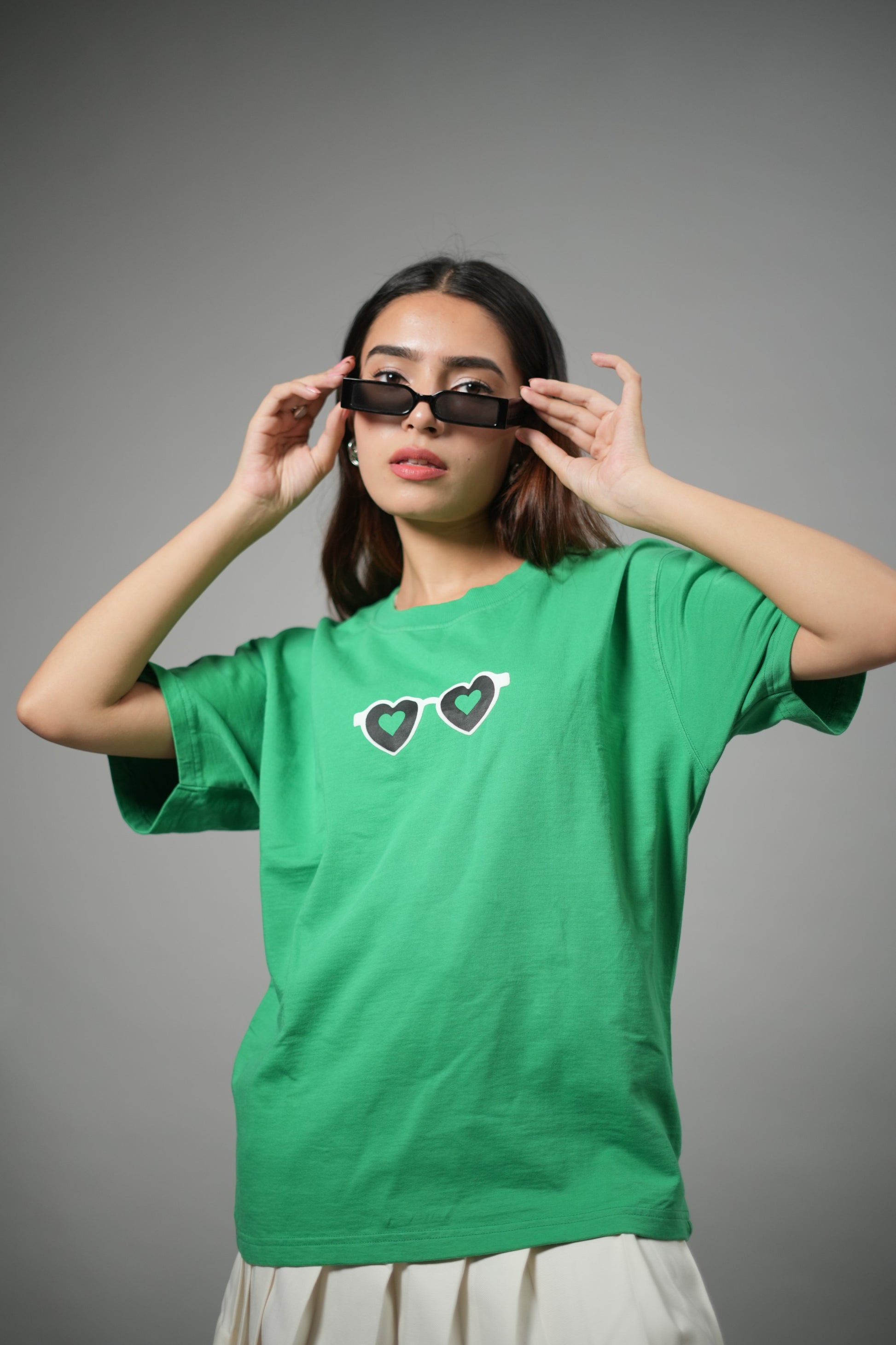 Green Solid T-Shirt